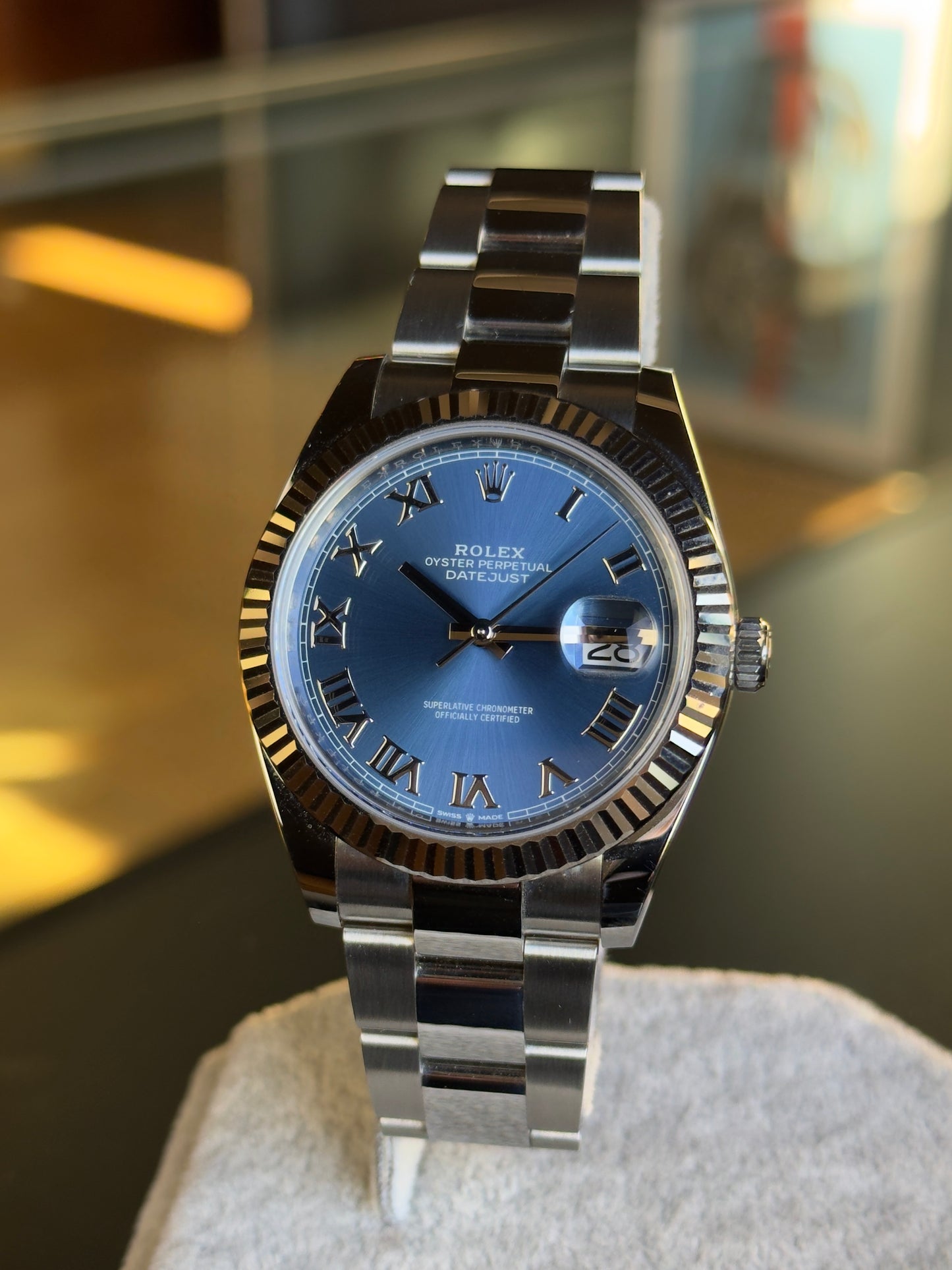 Rolex Datejust 41 126334 Azzurro Blue Dial (2019) Full Set Pre Owned