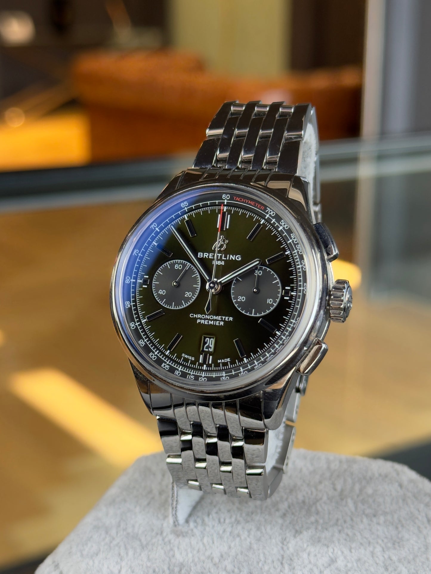 Breitling Premier B01 Chrono Bentley Green Dial (2019) Pre Owned
