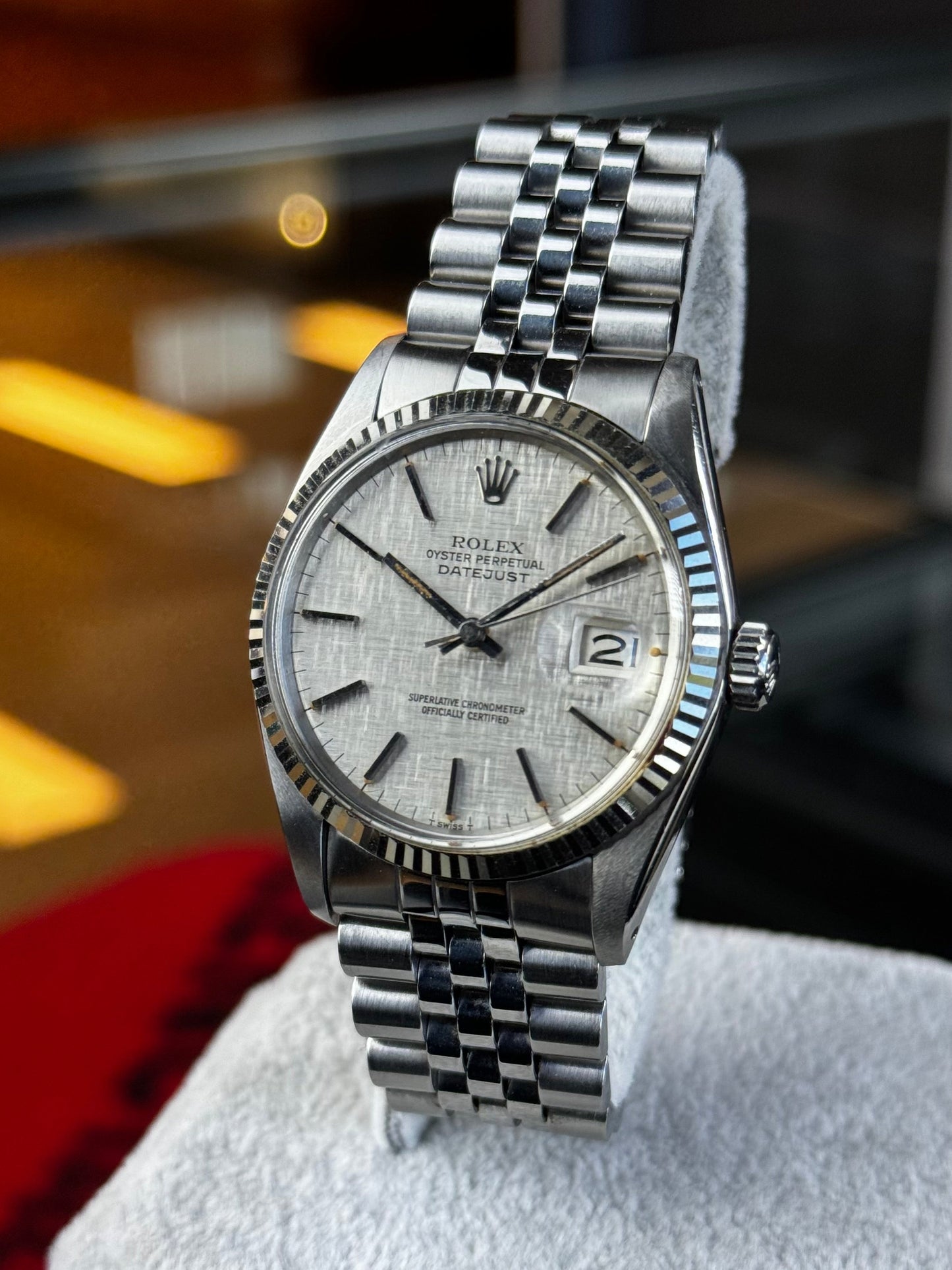 Rolex Datejust 36 16014 Linen Dial Pre Owned