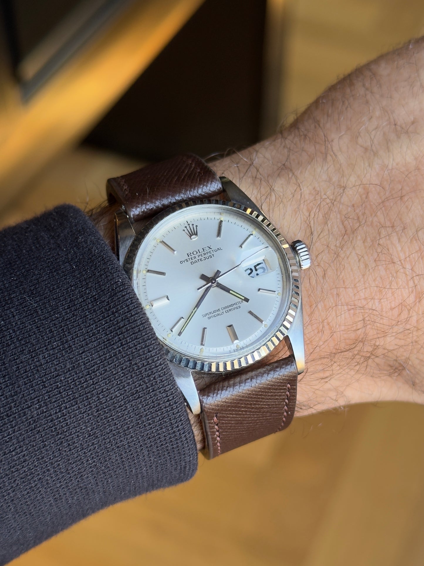 Rolex Datejust 36 1601 Silver Pie Pan Dial (1973) Pre Owned