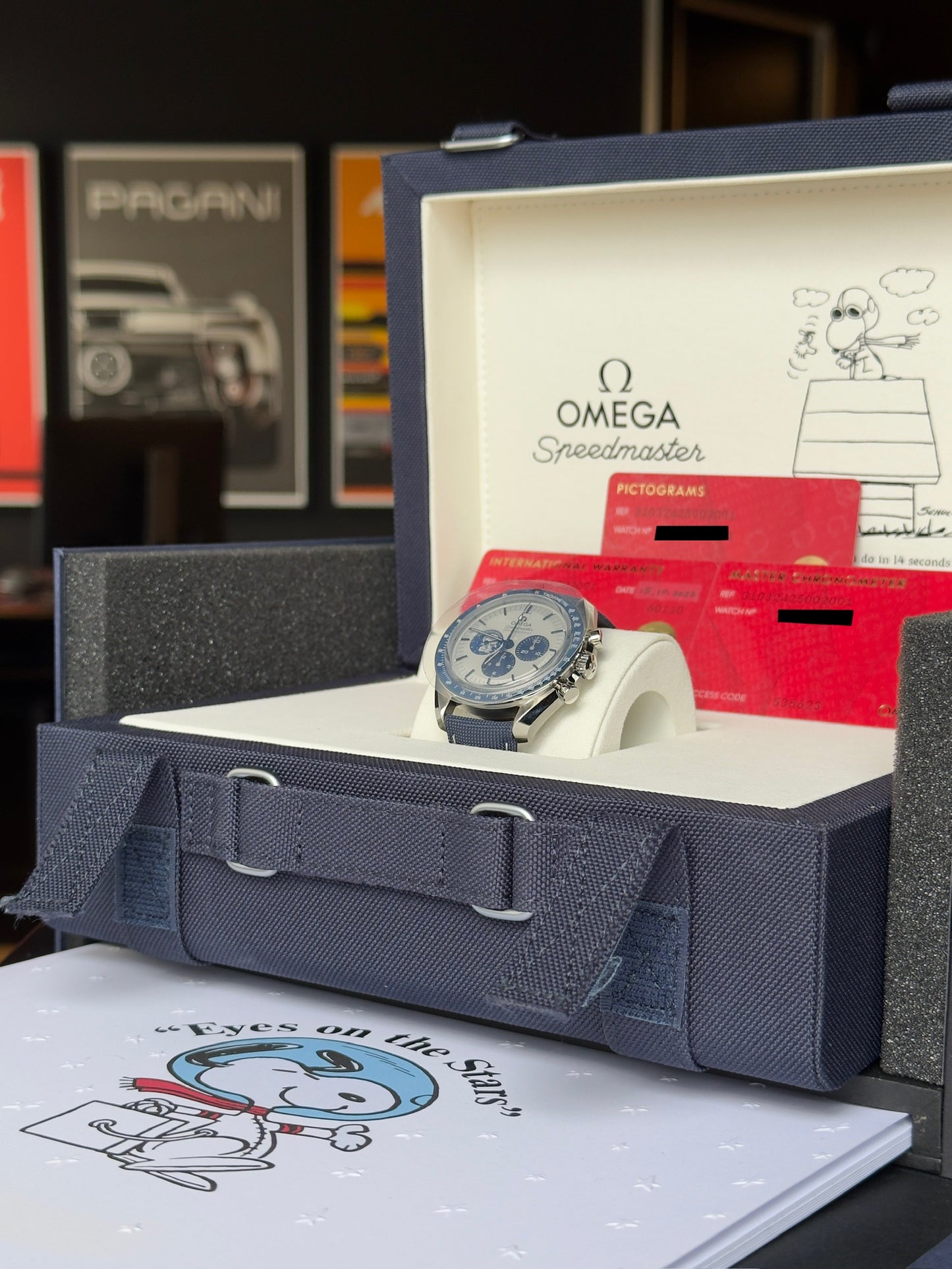 Omega Speedmaster Moonwatch Silver Snoopy (2022) Brand New