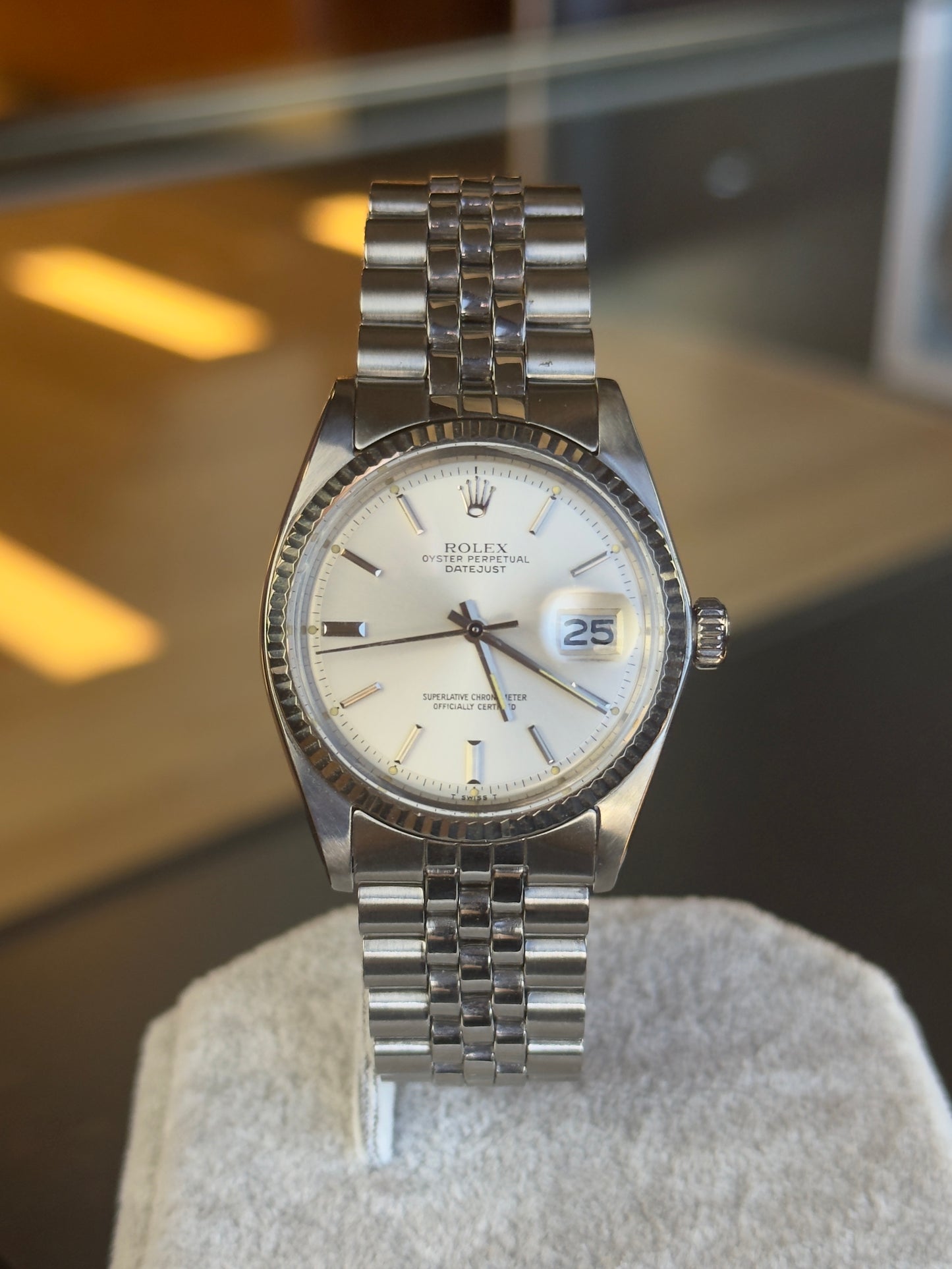 Rolex Datejust 36 1601 Silver Pie Pan Dial (1973) Pre Owned