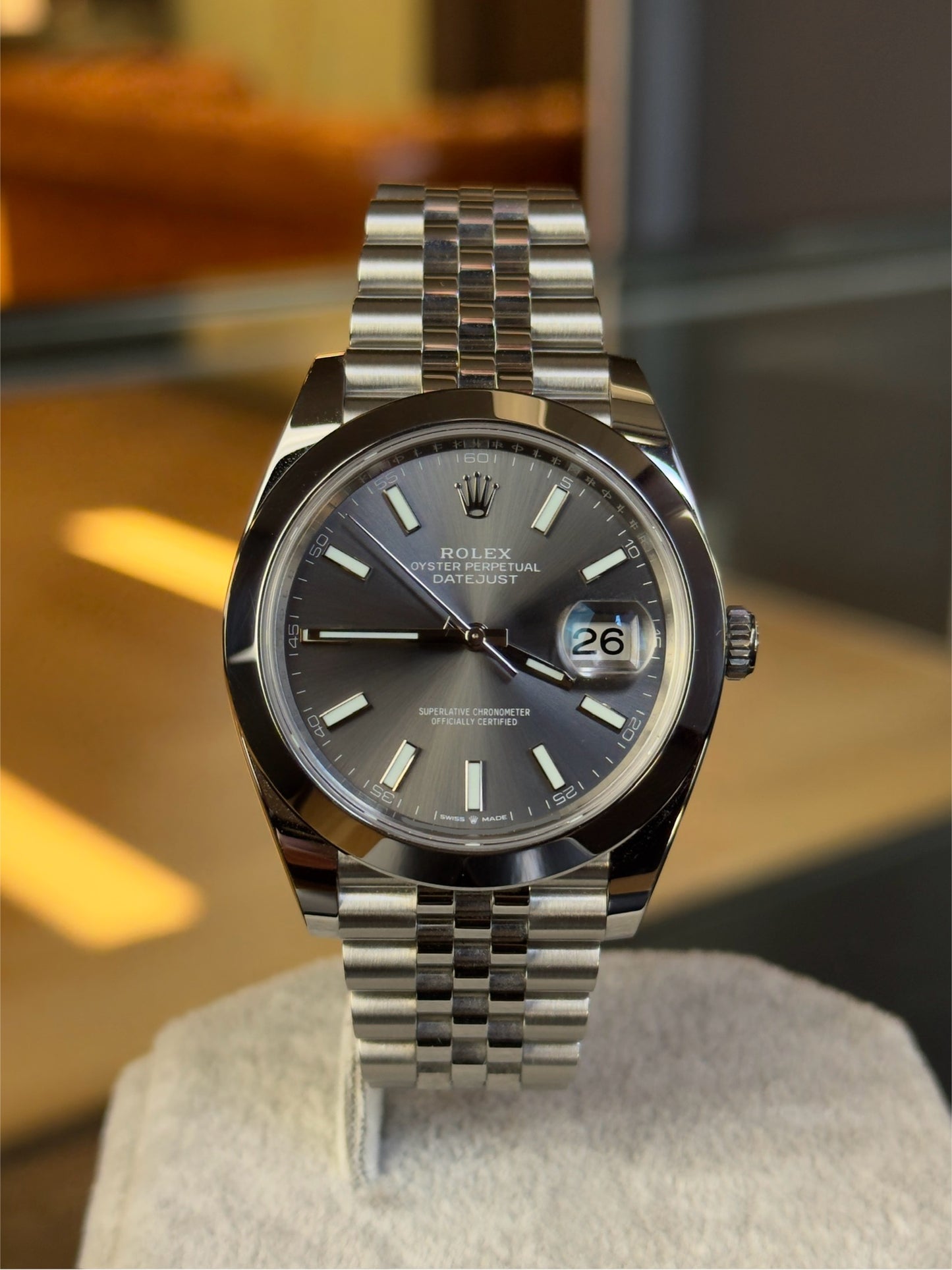 Rolex Datejust 41 126300 Grey Dial (2023) Full Set Pre Owned