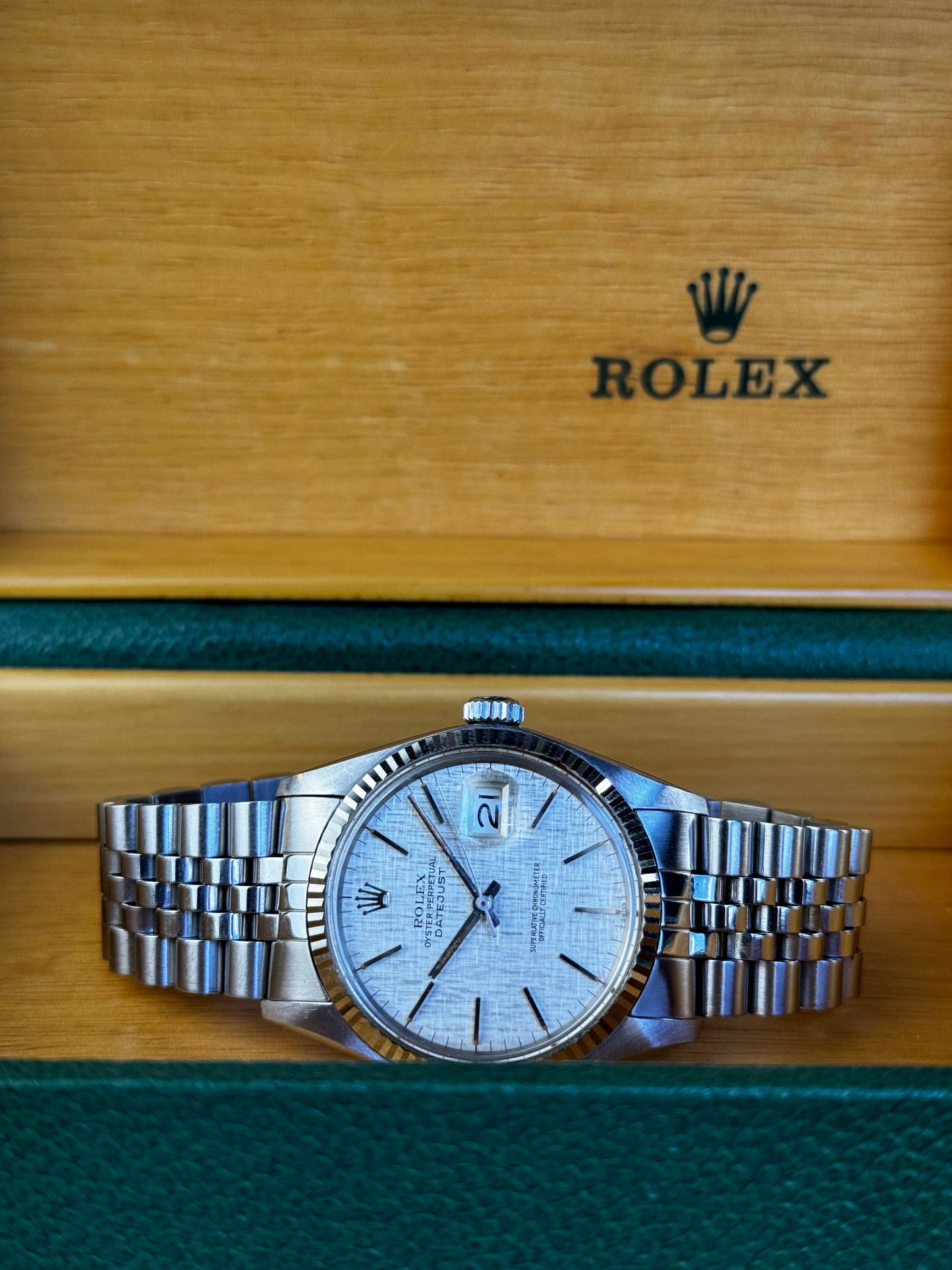 Rolex Datejust 36 16014 Linen Dial Pre Owned