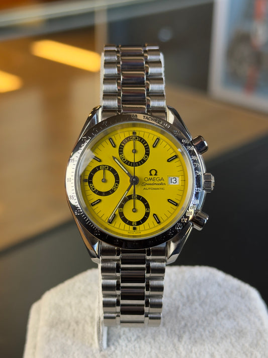 Omega Speedmaster Date 3511.12 Yellow Dial (1999) Michael Schumacher Edition Pre Owned