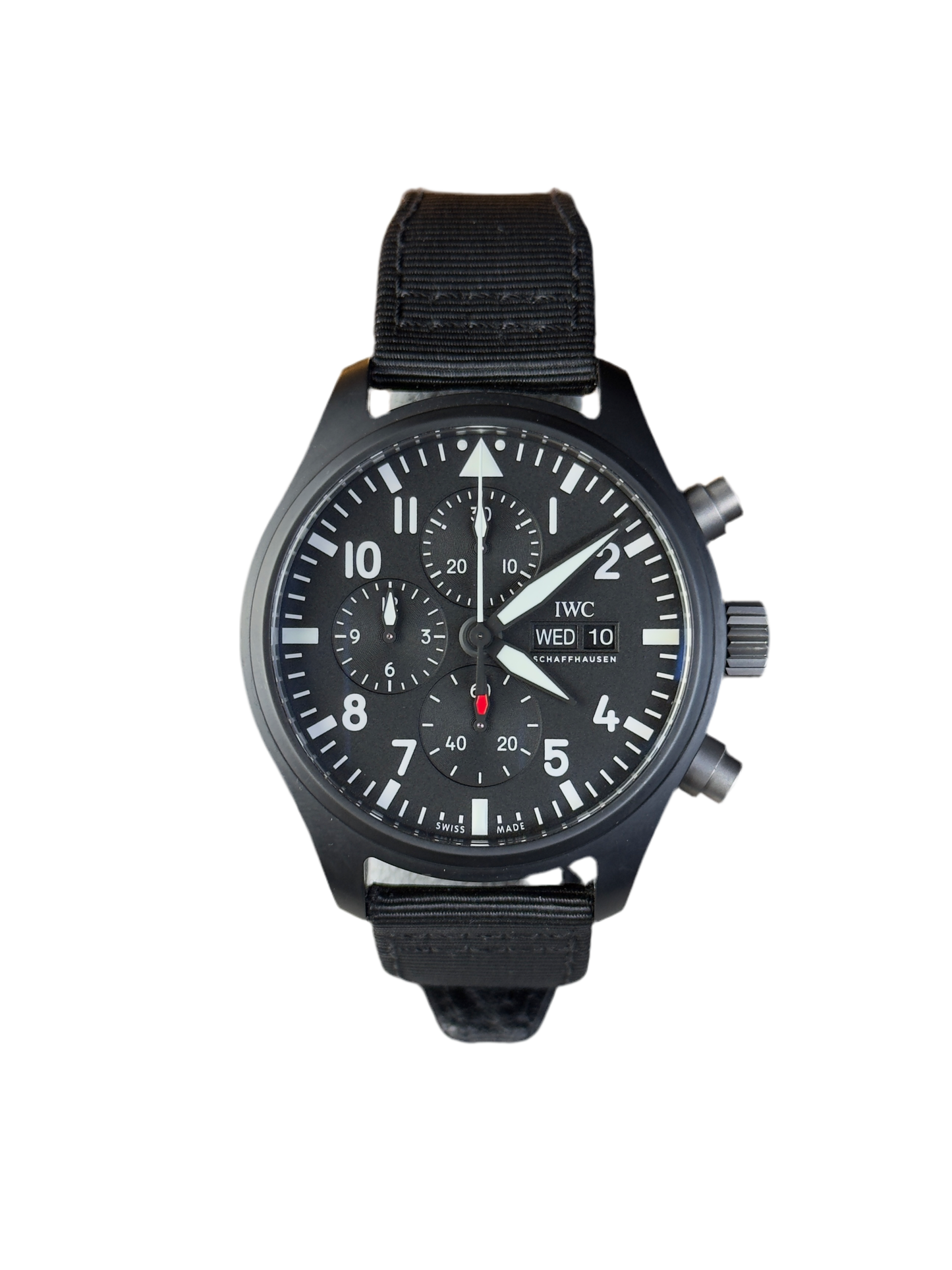 IWC Pilot Chronograph Top Gun Black Ceramic IW389101 Pre Owned