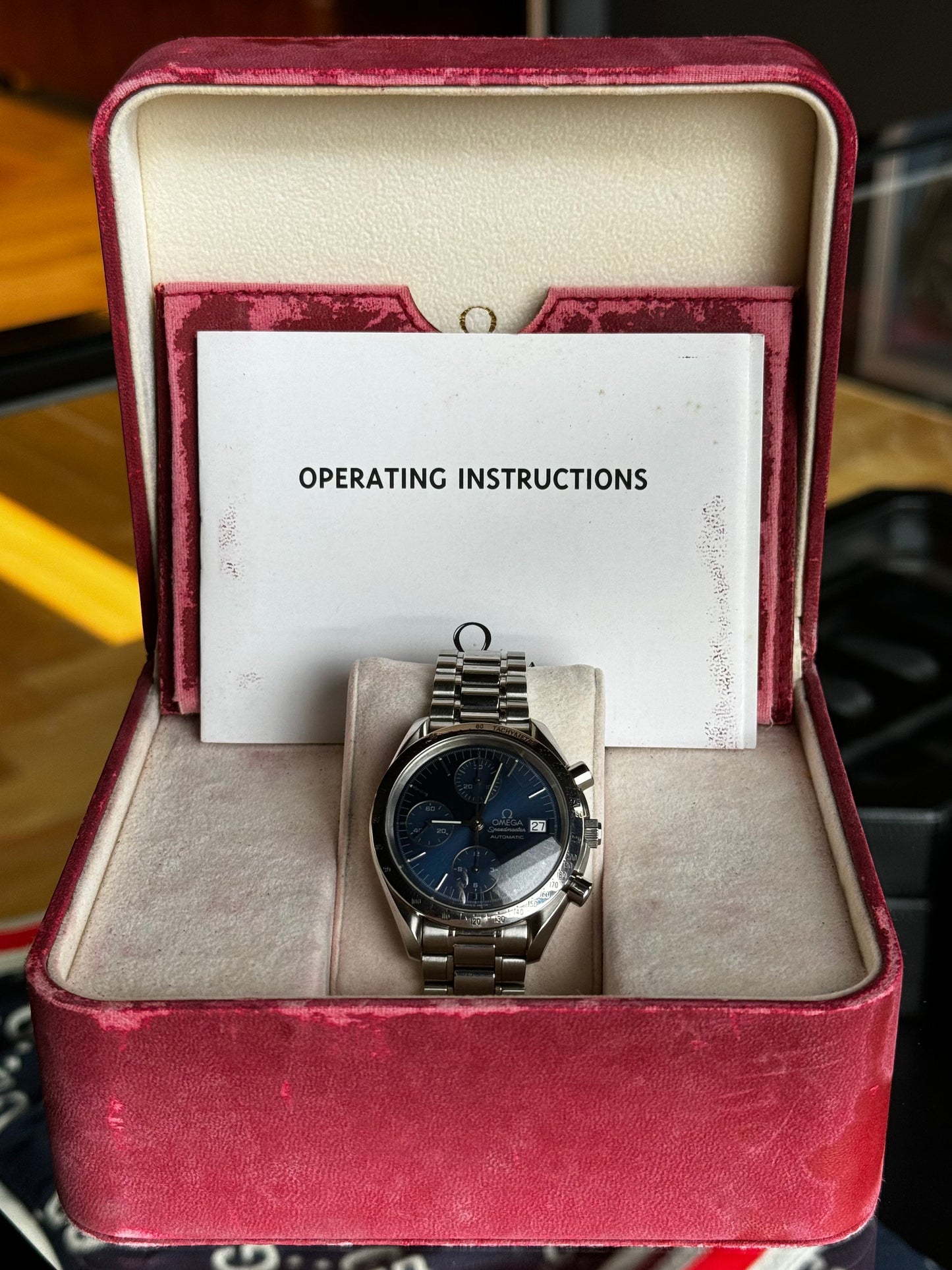 Omega Speedmaster Date Blue Dial 3511.80 Pre Owned