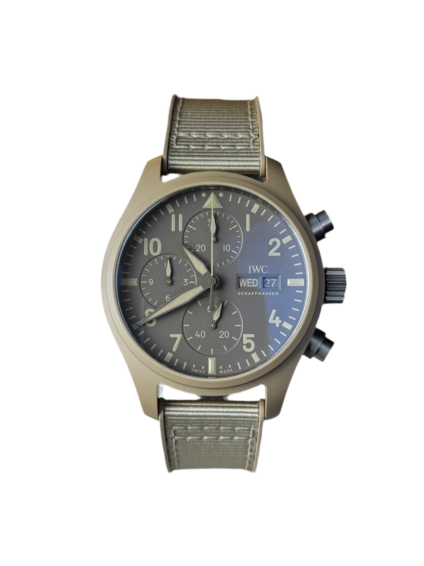 IWC Pilot Chronograph Top Gun Mojave Desert IW389402 Brand New
