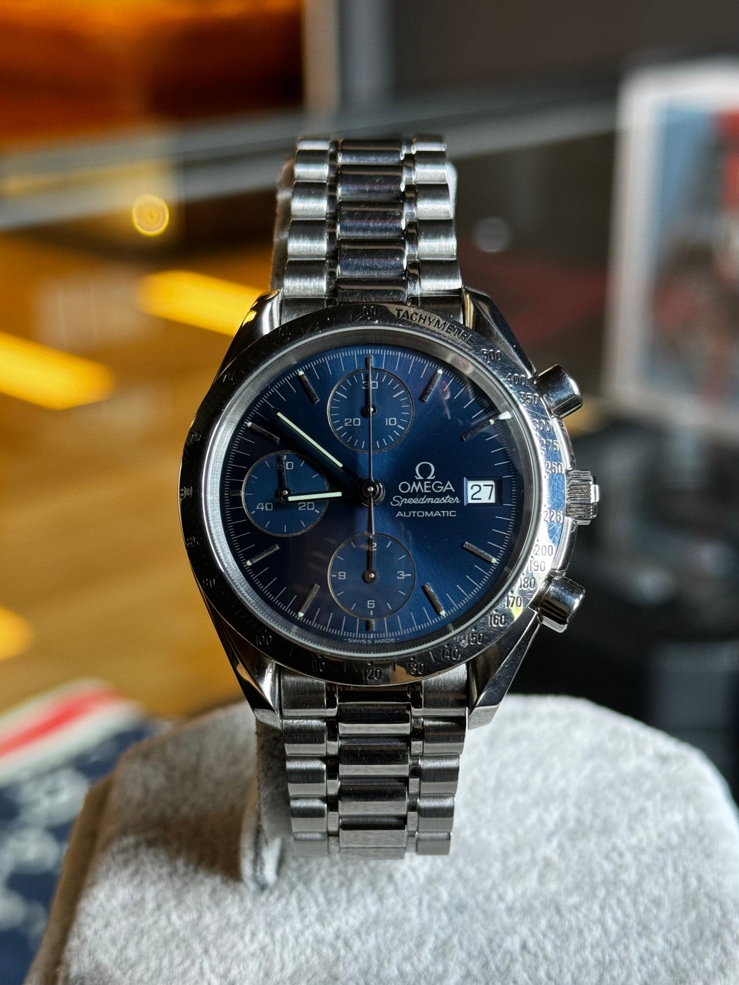 Omega Speedmaster Date Blue Dial 3511.80 Pre Owned