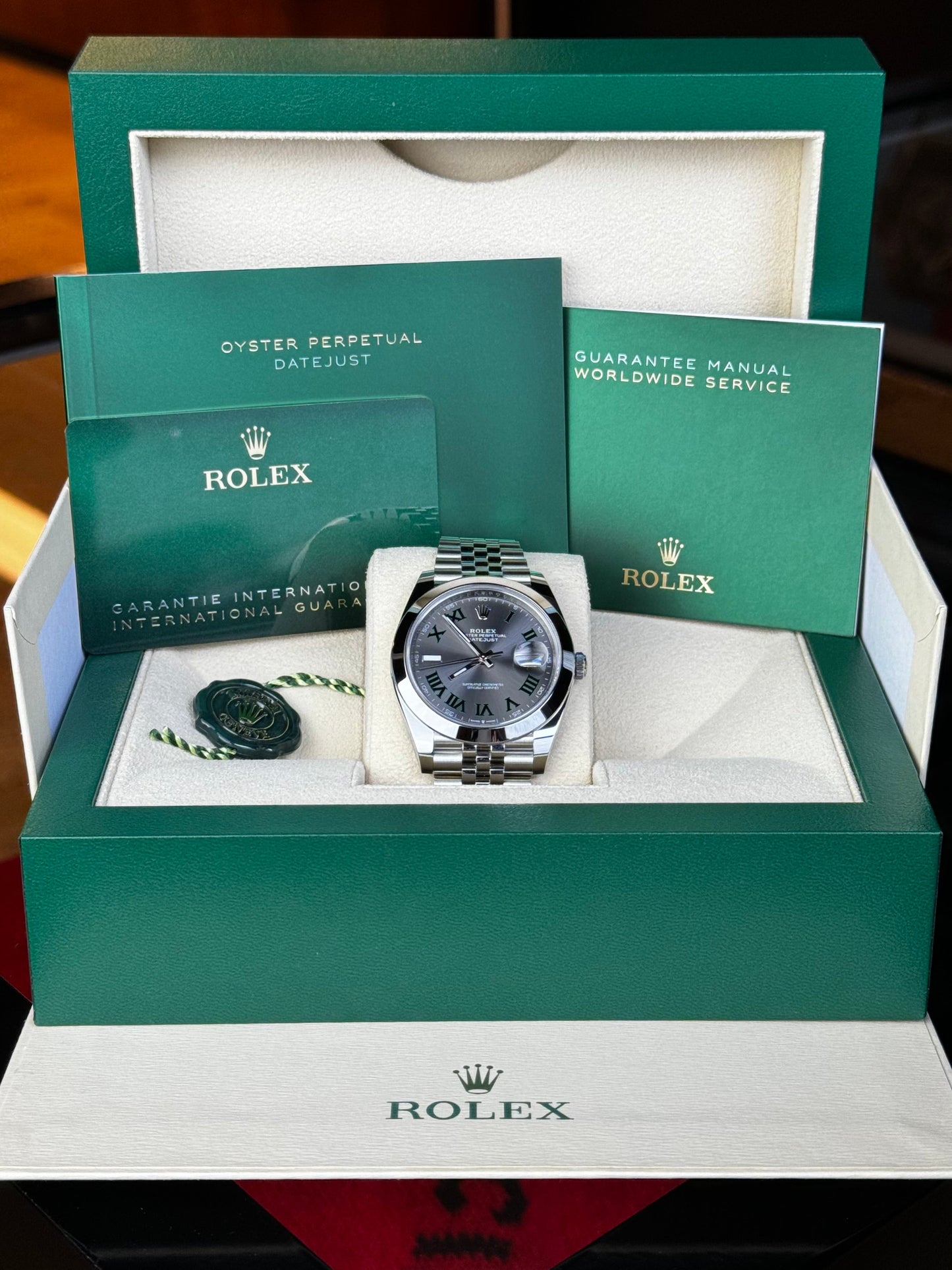 Rolex Datejust 41 126300 Wimbledon Dial Brand New