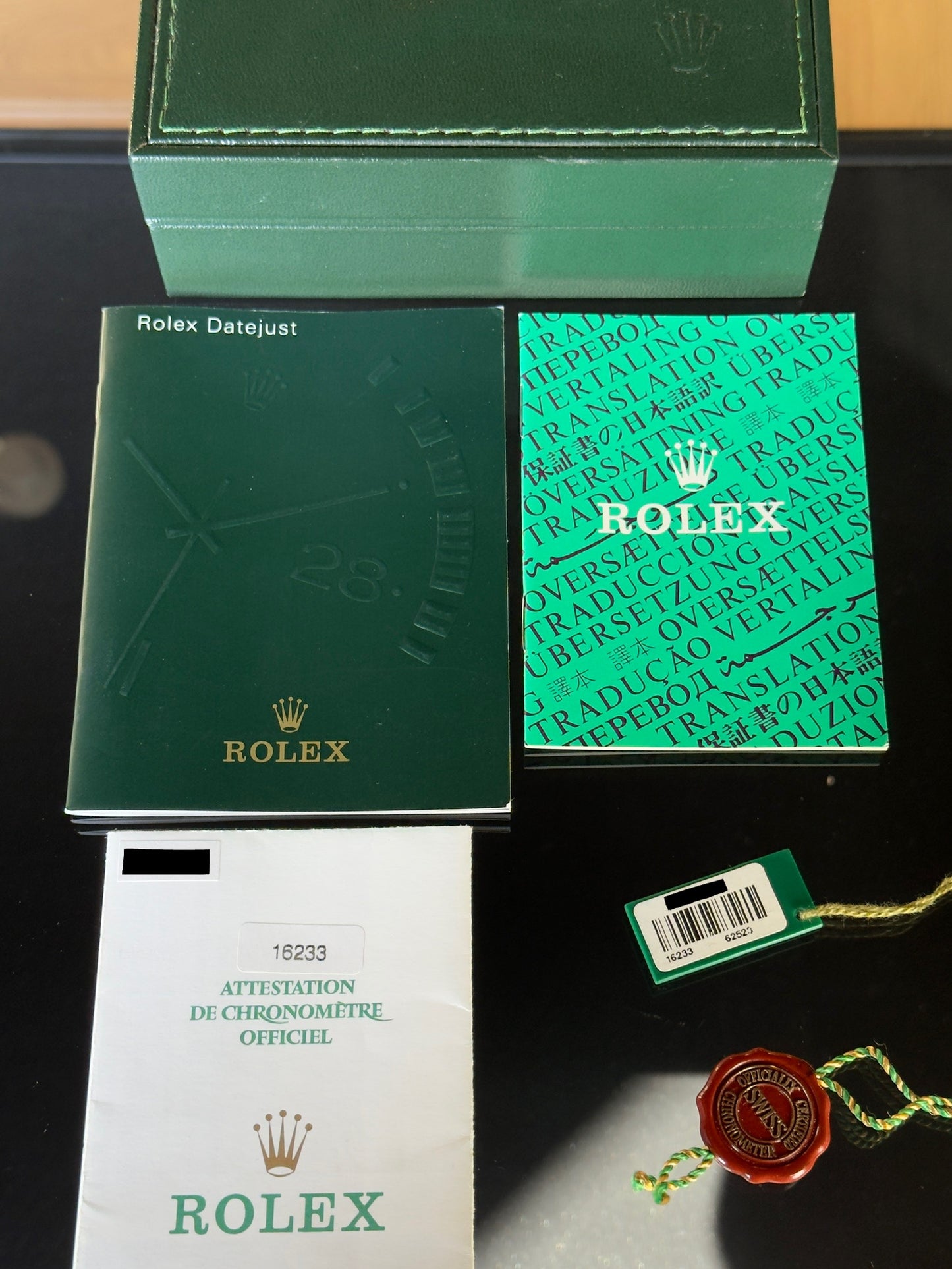 Rolex Datejust 36 16233G Champagne Diamond Dial Full Set Pre Owned