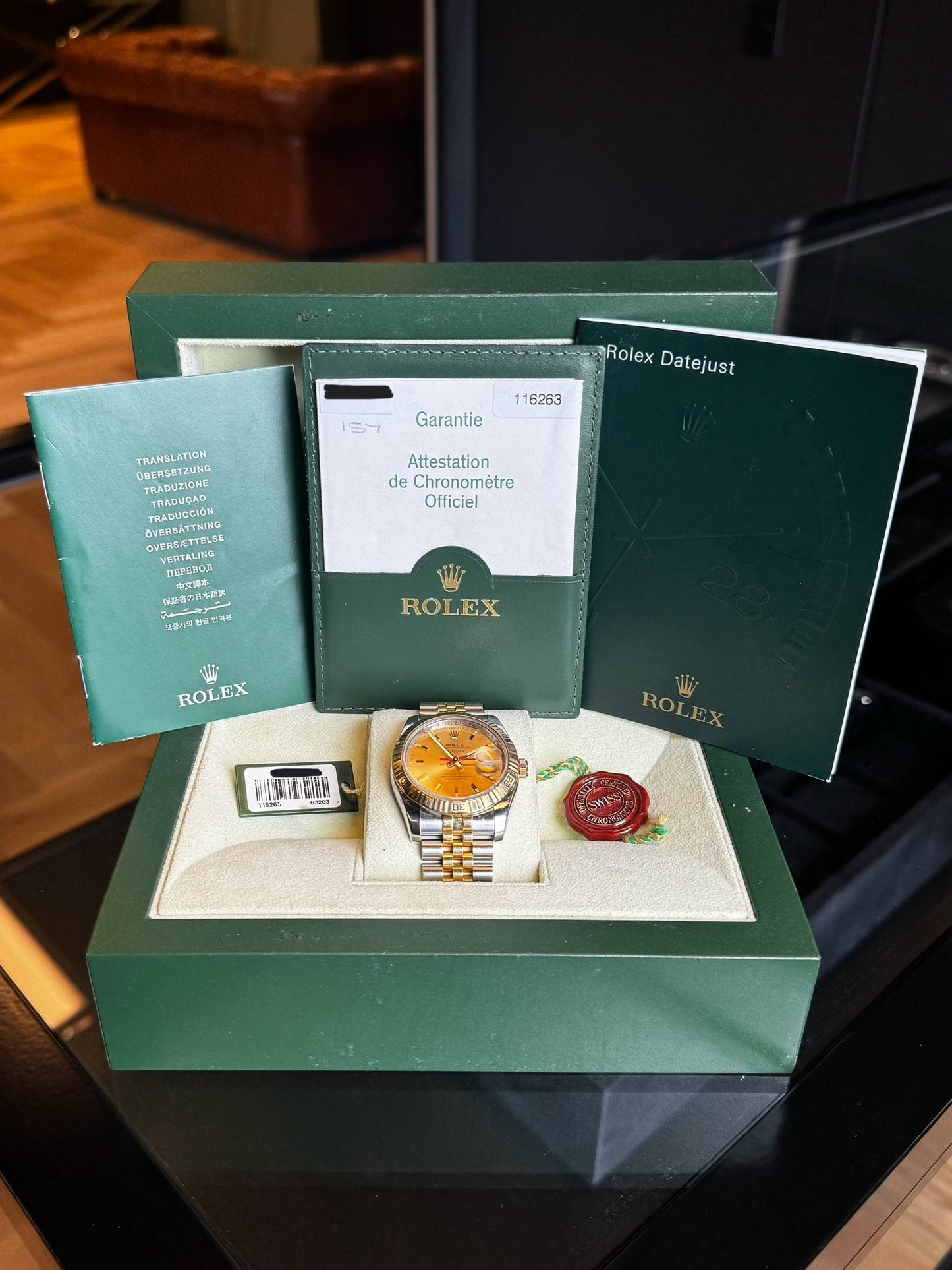 Rolex Datejust Turn O Graph 116263 Pre Owned
