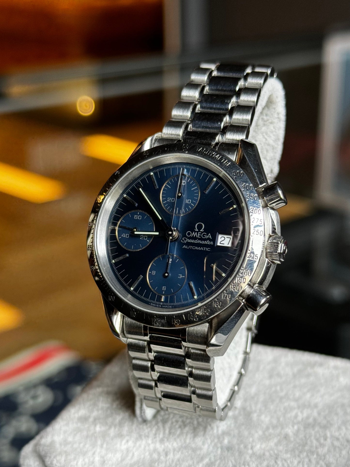 Omega Speedmaster Date Blue Dial 3511.80 Pre Owned