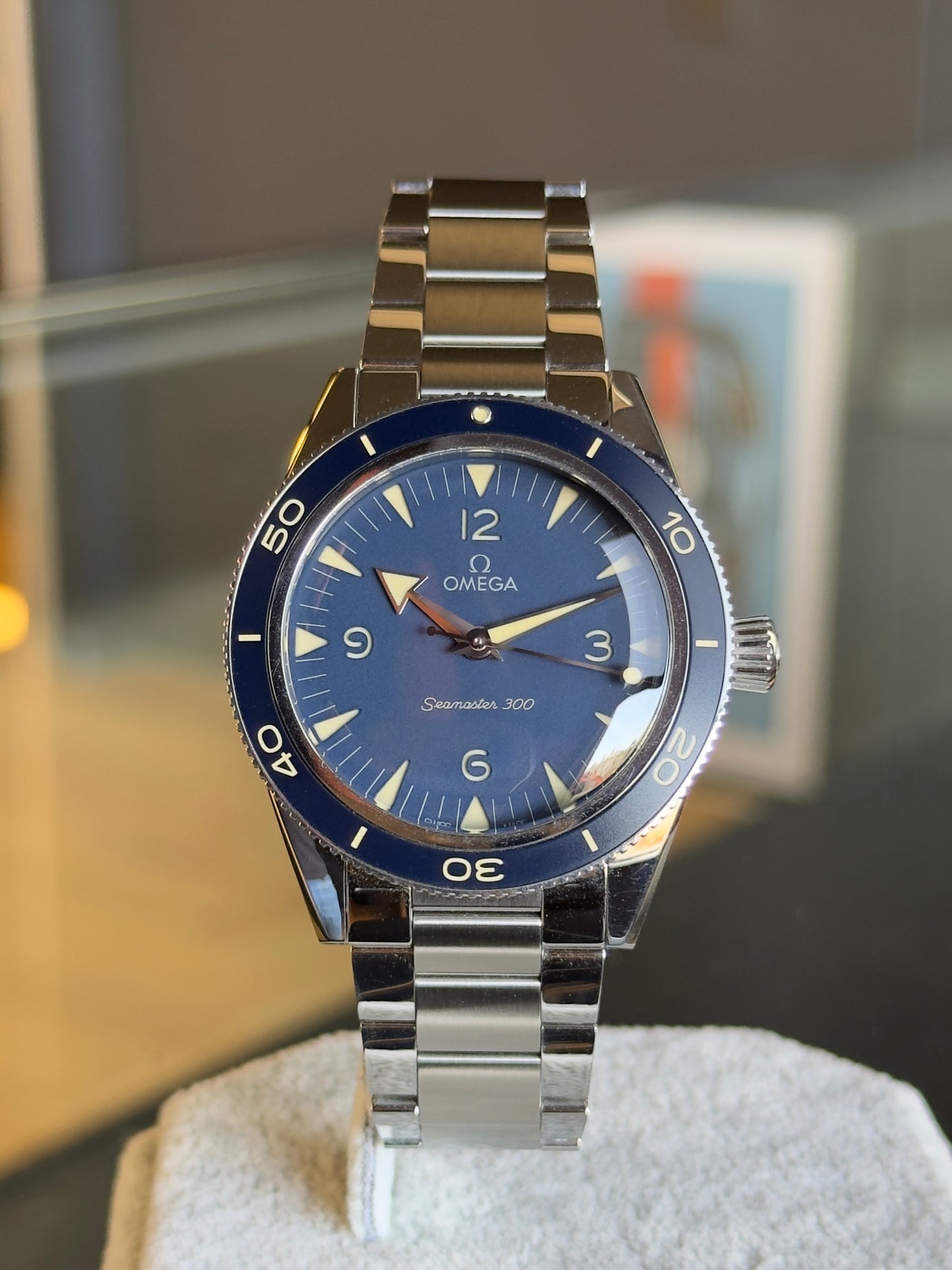 Omega Seamaster 300 Blue Dial 234.30.41.21.03.001 Pre Owned