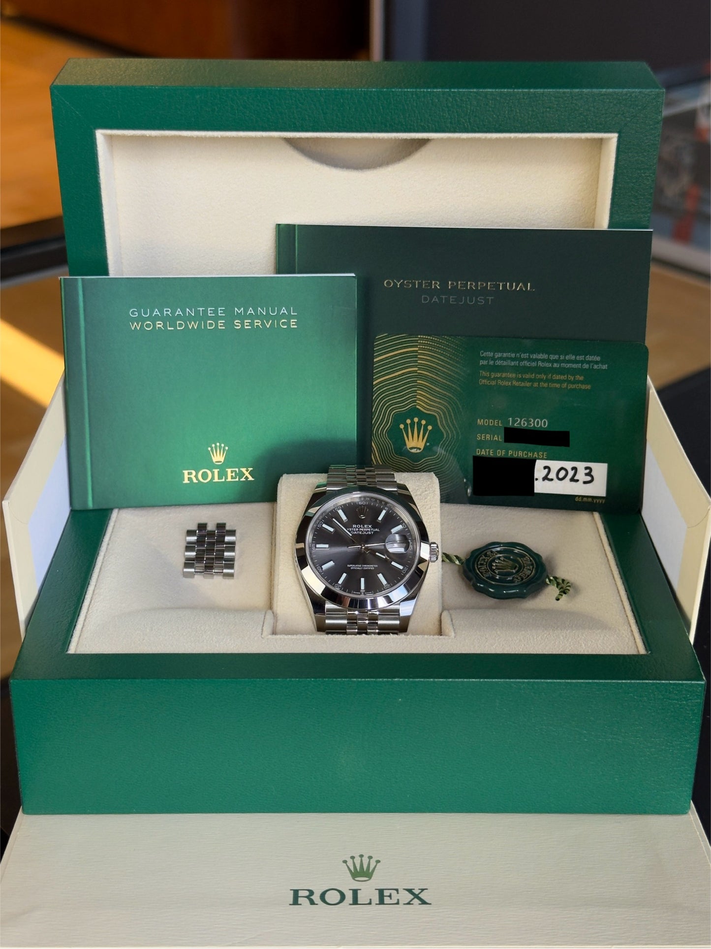 Rolex Datejust 41 126300 Grey Dial (2023) Full Set Pre Owned