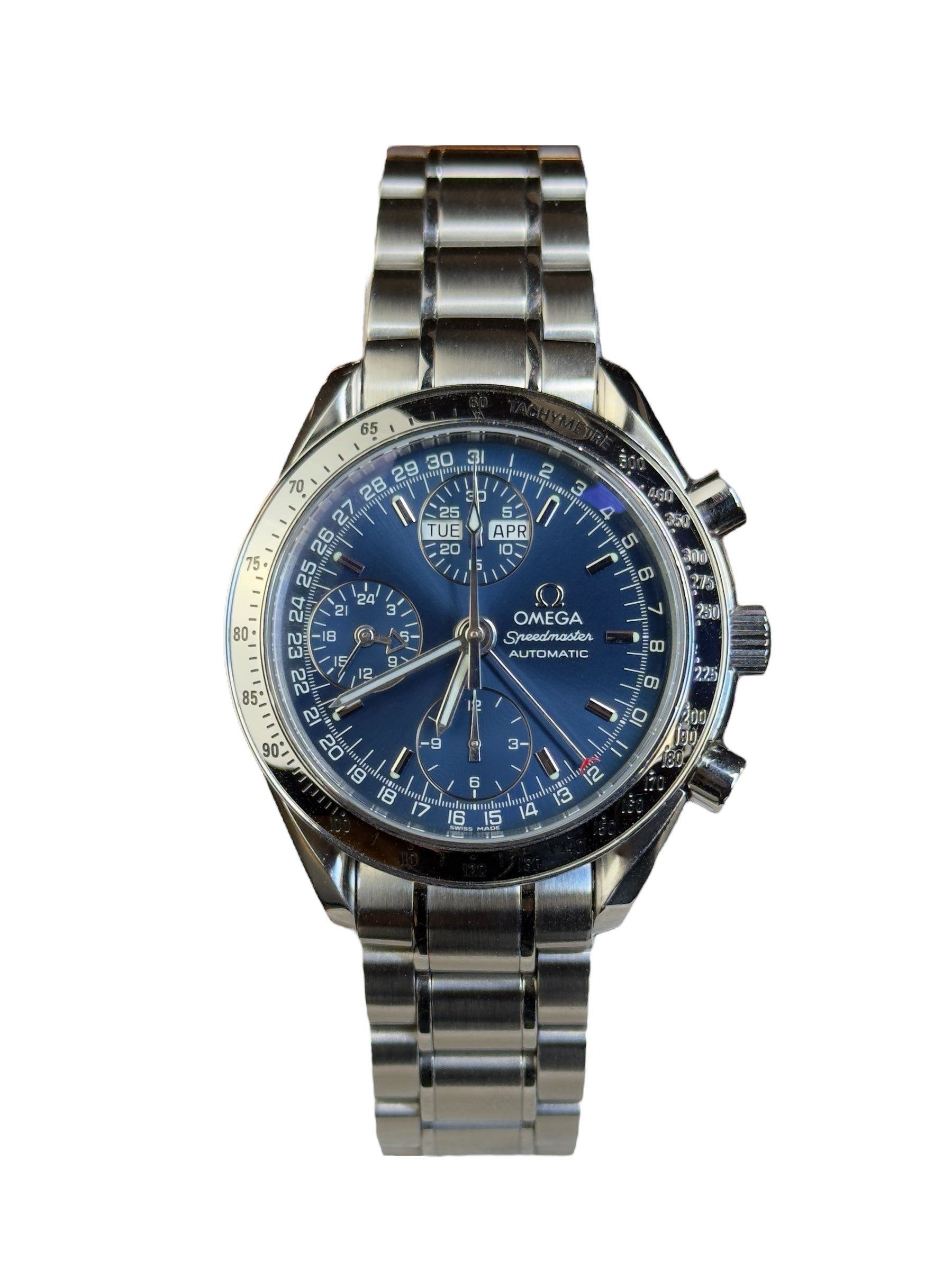 Omega Speedmaster Triple Date 3523.80 Blue Dial