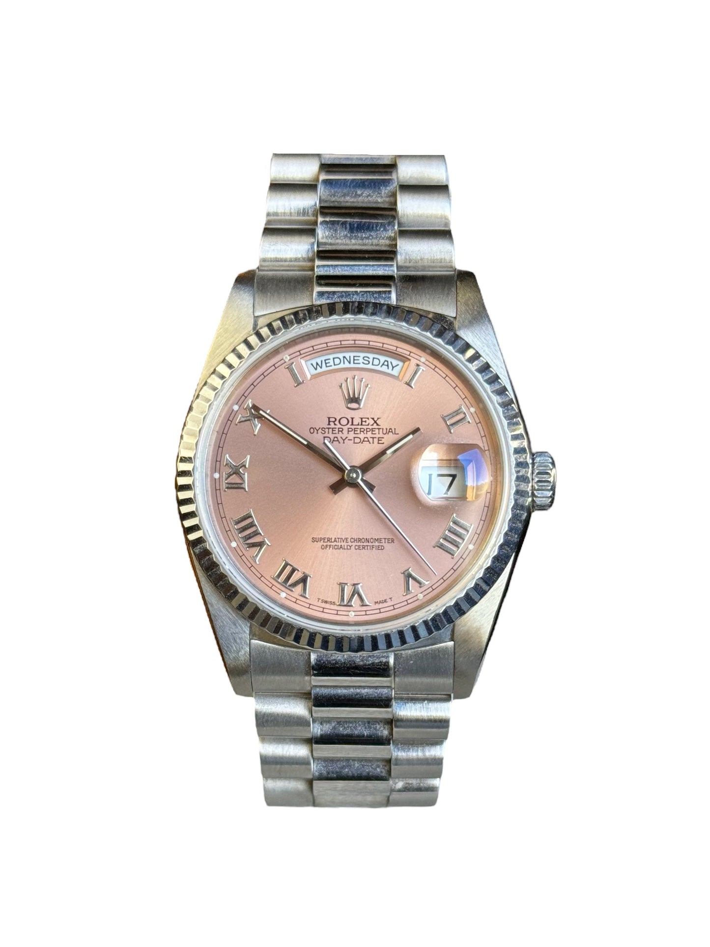 Rolex Day Date 36 18239 Factory Salmon Dial