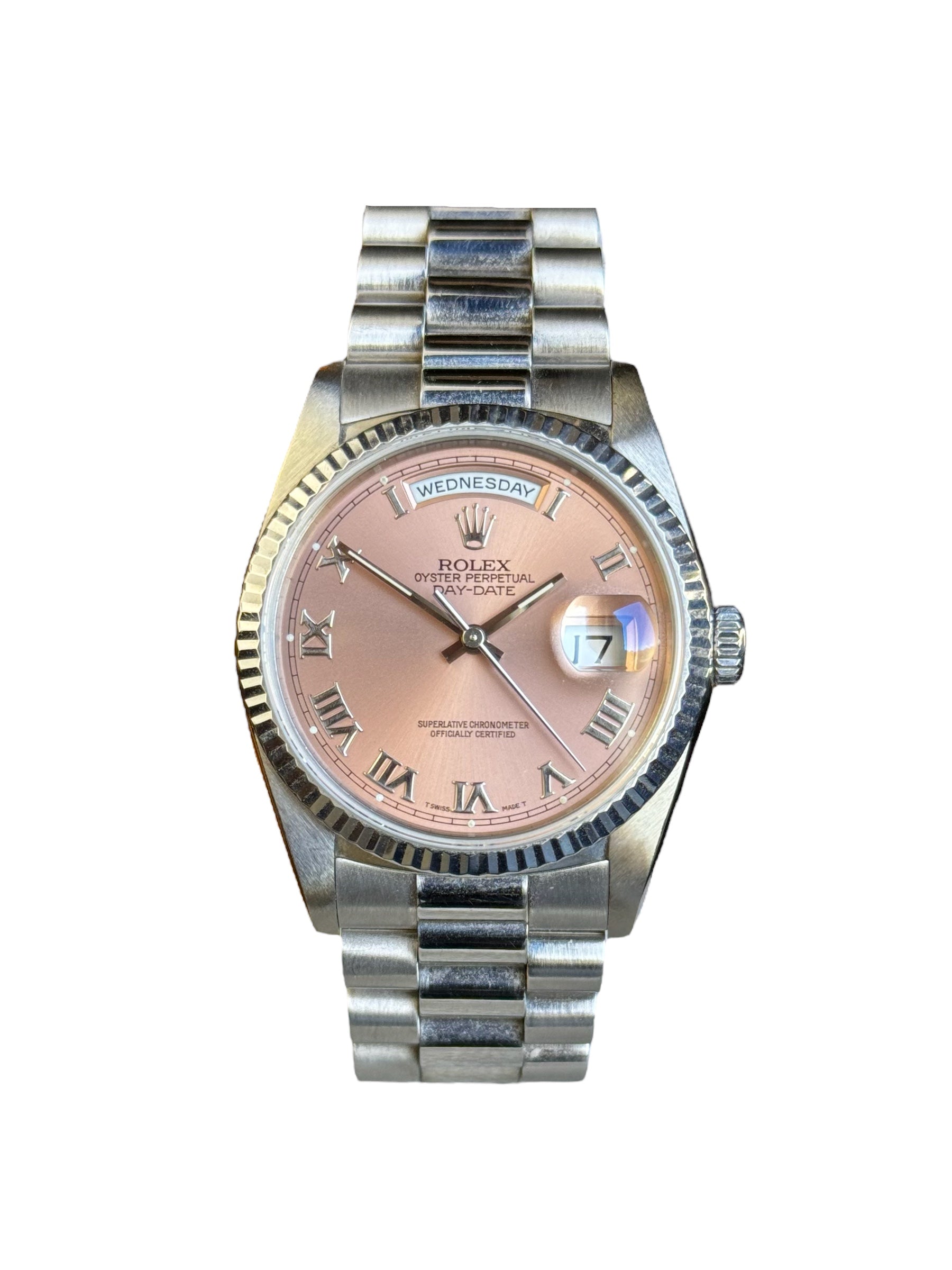 Rolex Day Date 36 18239 Factory Salmon Dial