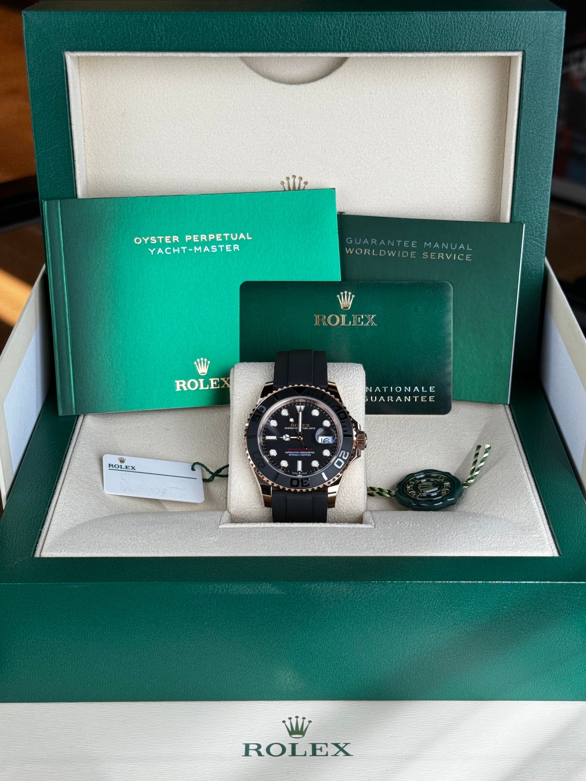 Rolex Yachtmaster 126655 Black Dial Rose Gold