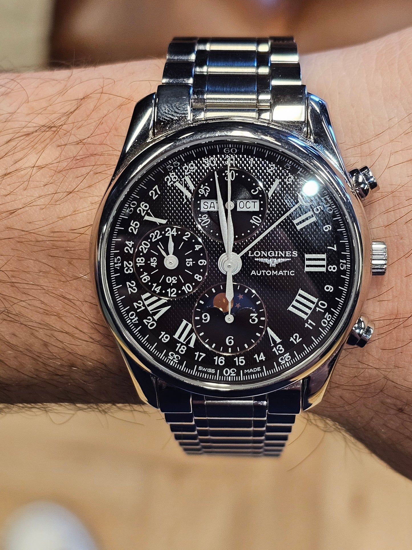 Longines Mater Collection Black Dial Pre Owned