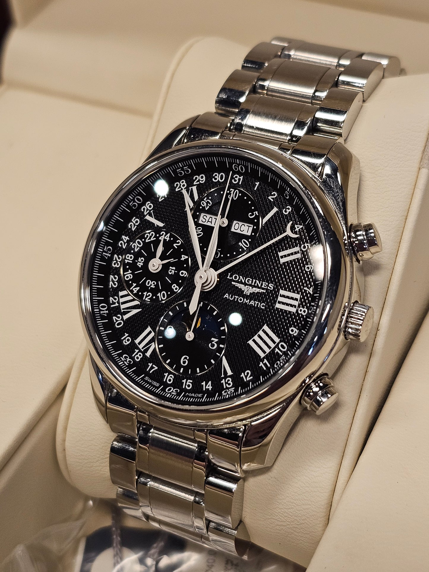 Longines Mater Collection Black Dial Pre Owned