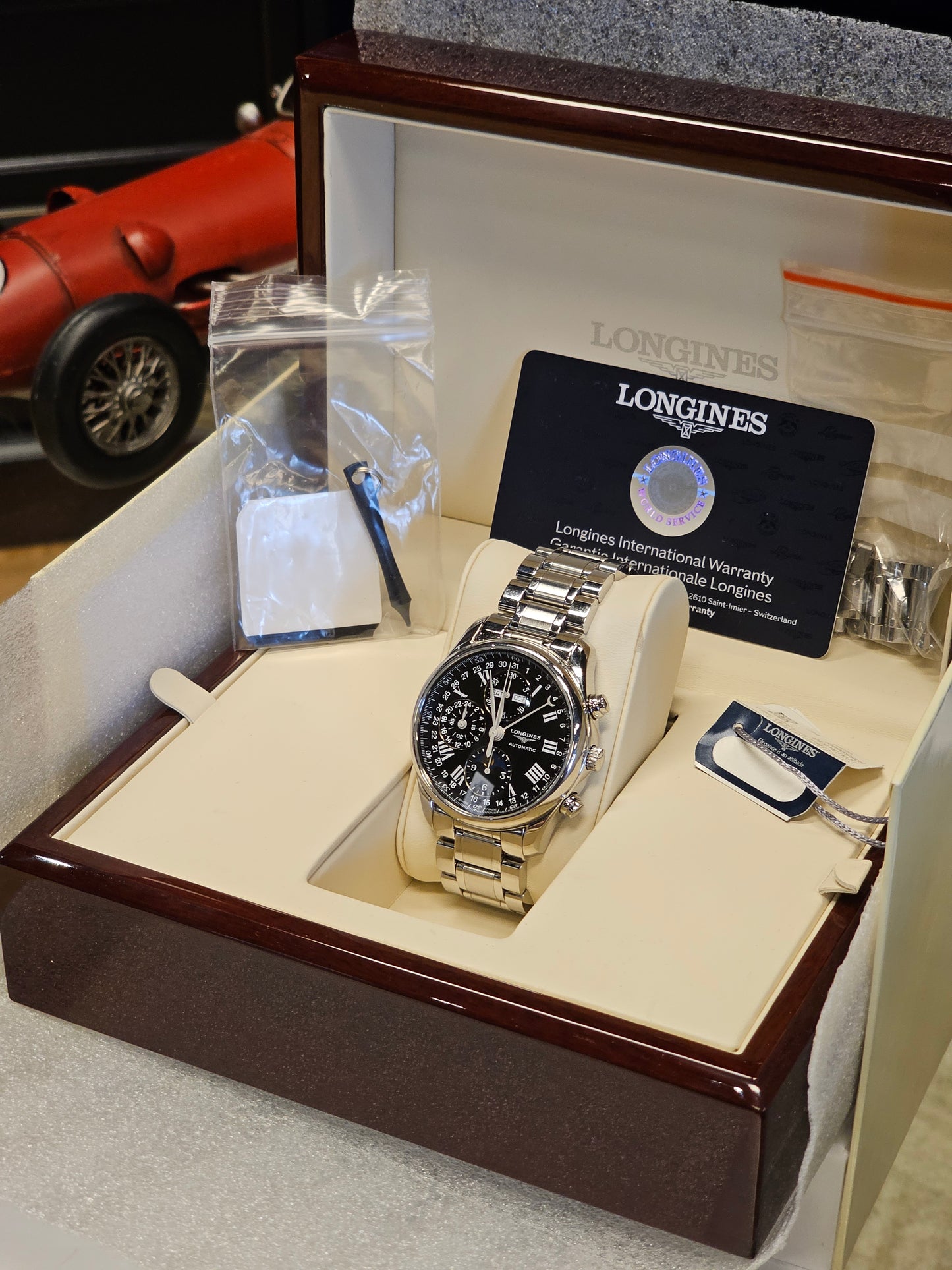 Longines Mater Collection Black Dial Pre Owned