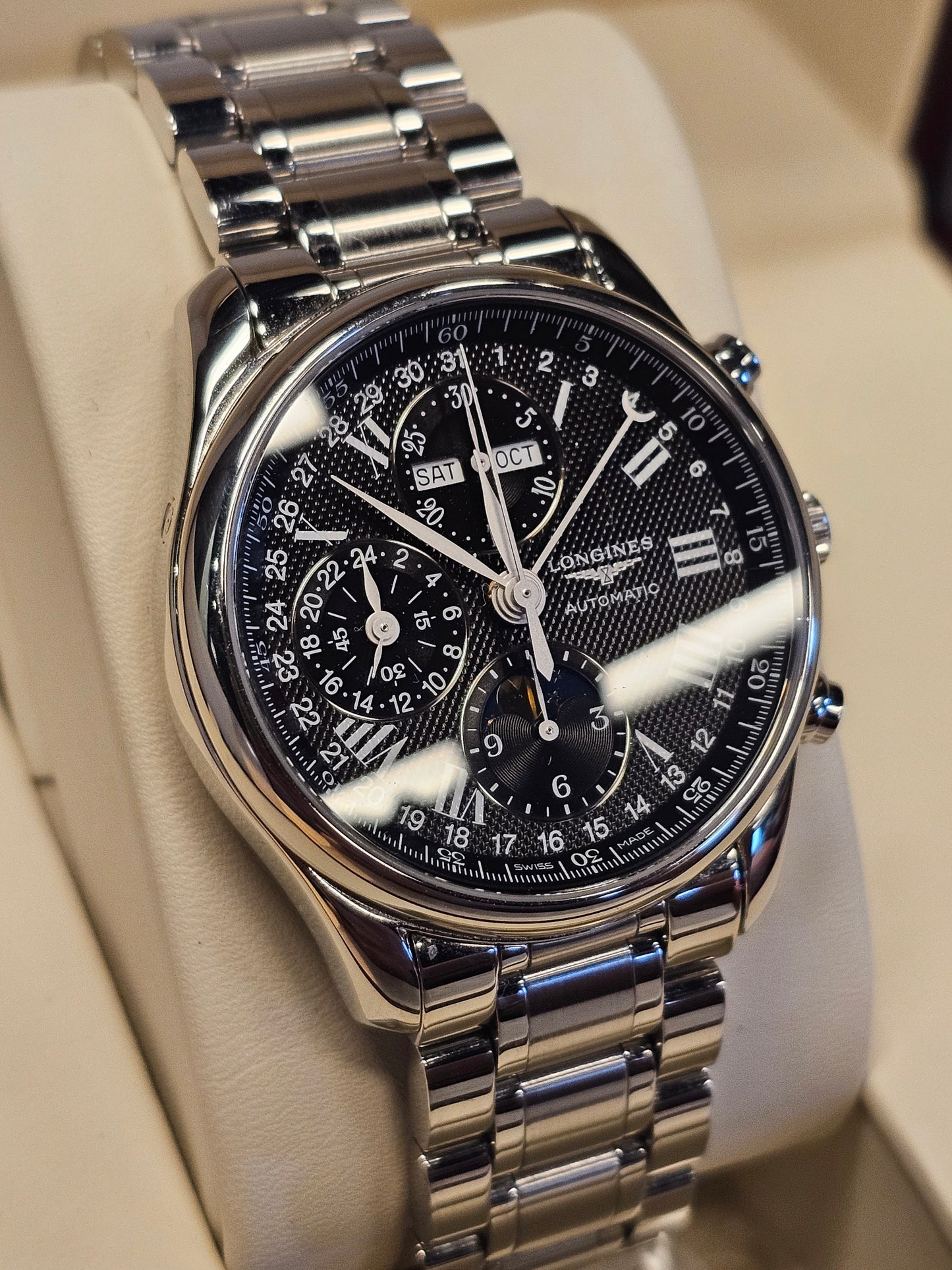 Longines Mater Collection Black Dial Pre Owned
