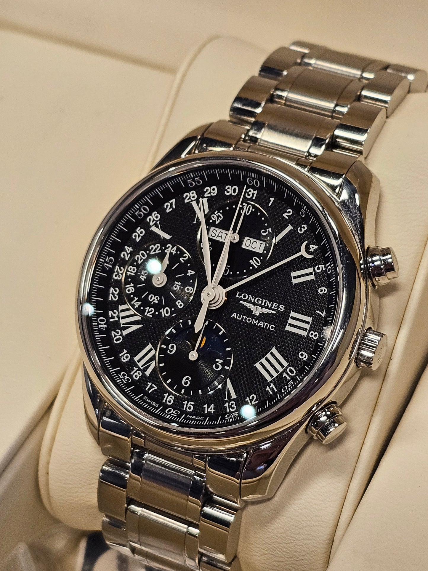 Longines Mater Collection Black Dial Pre Owned